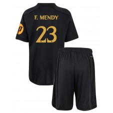 Real Madrid Ferland Mendy #23 Tredjedraktsett Barn 2023-24 Kortermet (+ korte bukser)